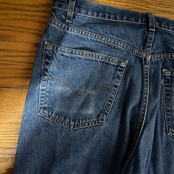 Vtg Levis 550 Jeans Mens 40x32 Relaxed Fit Blue Denim Made in USA Y2K 90s Baggy - Picture 9 of 11